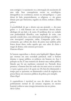 O ABORTO em Frases, Poemas e Reflexões - Antologia — page 15