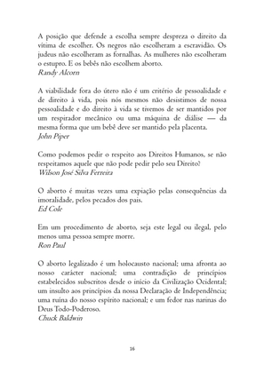 O ABORTO em Frases, Poemas e Reflexões - Antologia — page 16