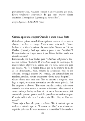 O ABORTO em Frases, Poemas e Reflexões - Antologia — page 156