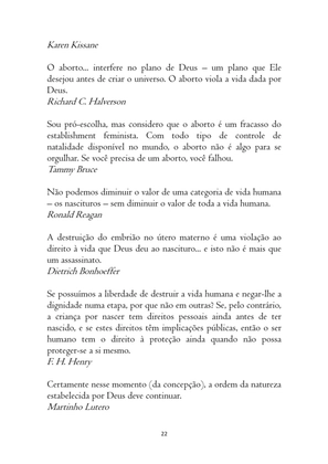 O ABORTO em Frases, Poemas e Reflexões - Antologia — page 22