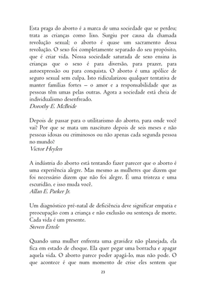 O ABORTO em Frases, Poemas e Reflexões - Antologia — page 23
