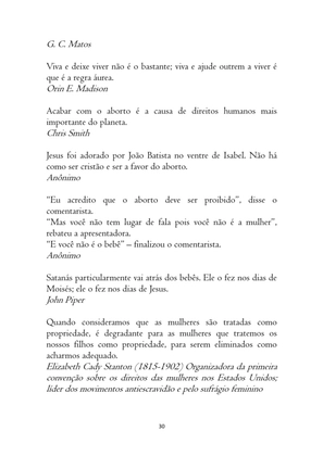 O ABORTO em Frases, Poemas e Reflexões - Antologia — page 30