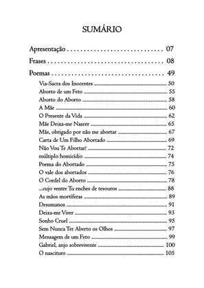 O ABORTO em Frases, Poemas e Reflexões - Antologia — page 4