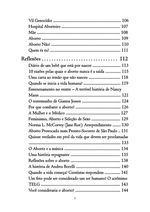 O ABORTO em Frases, Poemas e Reflexões - Antologia — page 5