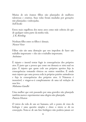 O ABORTO em Frases, Poemas e Reflexões - Antologia — page 41