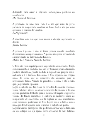 O ABORTO em Frases, Poemas e Reflexões - Antologia — page 42