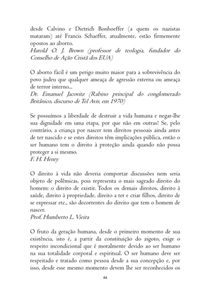 O ABORTO em Frases, Poemas e Reflexões - Antologia — page 44
