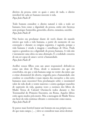 O ABORTO em Frases, Poemas e Reflexões - Antologia — page 45