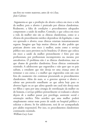 O ABORTO em Frases, Poemas e Reflexões - Antologia — page 46