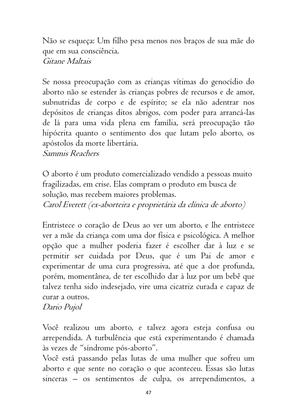 O ABORTO em Frases, Poemas e Reflexões - Antologia — page 47