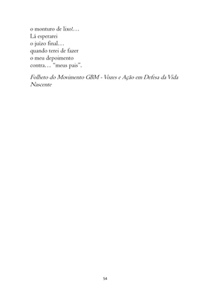 O ABORTO em Frases, Poemas e Reflexões - Antologia — page 54