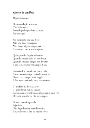 O ABORTO em Frases, Poemas e Reflexões - Antologia — page 55
