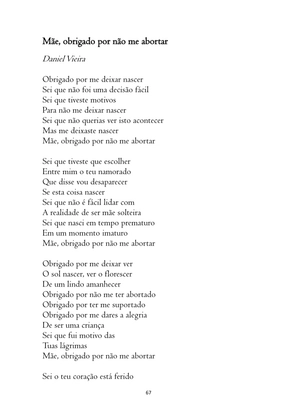 O ABORTO em Frases, Poemas e Reflexões - Antologia — page 67