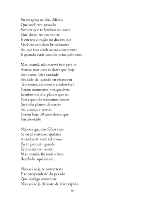 O ABORTO em Frases, Poemas e Reflexões - Antologia — page 70