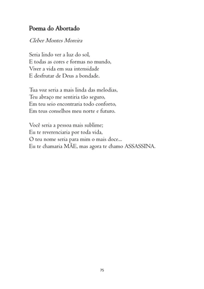 O ABORTO em Frases, Poemas e Reflexões - Antologia — page 75