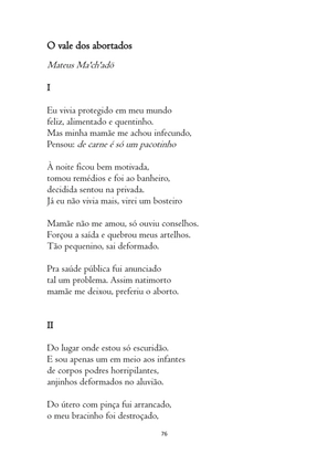 O ABORTO em Frases, Poemas e Reflexões - Antologia — page 76