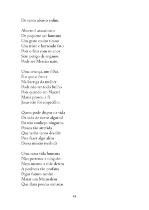 O ABORTO em Frases, Poemas e Reflexões - Antologia — page 83
