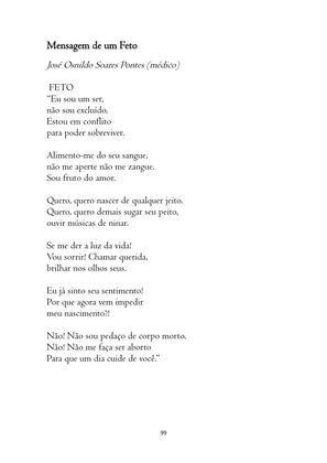 O ABORTO em Frases, Poemas e Reflexões - Antologia — page 99