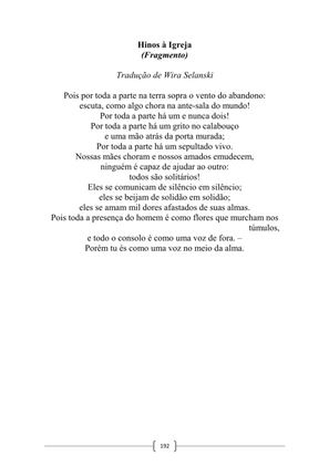 Breve Antologia da Poesia Cristã Universal — page 192