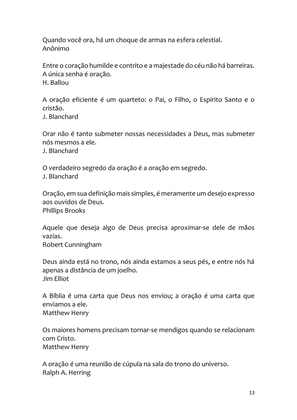 PÁGINAS DE OURO DA ORAÇÃO - Antologia — page 13