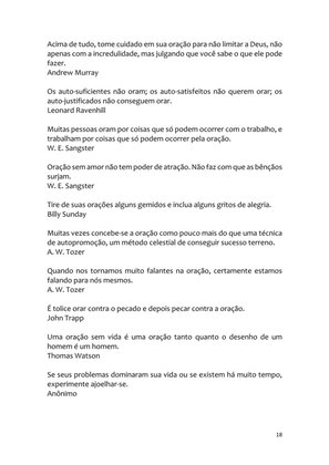 PÁGINAS DE OURO DA ORAÇÃO - Antologia — page 18