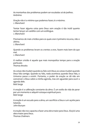 PÁGINAS DE OURO DA ORAÇÃO - Antologia — page 19