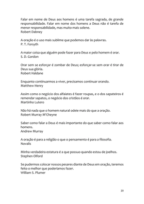 PÁGINAS DE OURO DA ORAÇÃO - Antologia — page 20