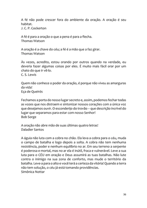 PÁGINAS DE OURO DA ORAÇÃO - Antologia — page 36