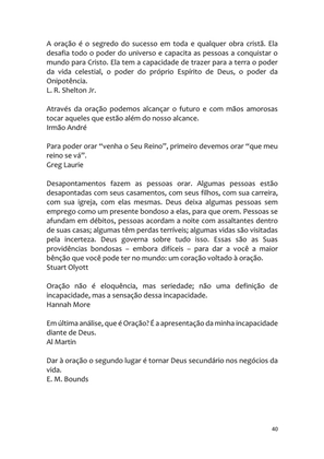 PÁGINAS DE OURO DA ORAÇÃO - Antologia — page 40