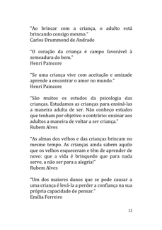 A Criança e a Infância em 150 Citações — page 12