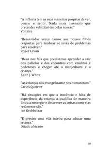 A Criança e a Infância em 150 Citações — page 30