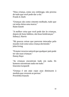A Criança e a Infância em 150 Citações — page 32