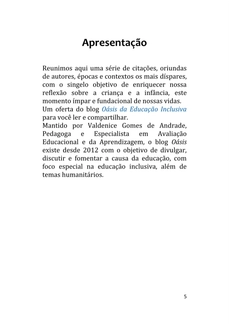 A Criança e a Infância em 150 Citações — page 5