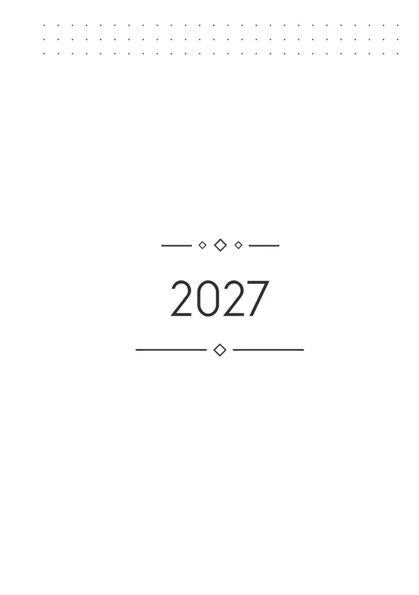 AGENDA DIARIA 2027 