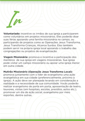 Ideias criativas para envolver sua igreja com Missões — page 4