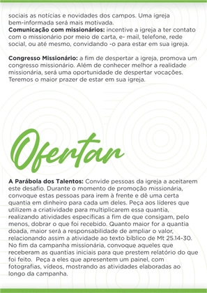 Ideias criativas para envolver sua igreja com Missões — page 6