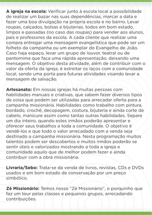 Ideias criativas para envolver sua igreja com Missões — page 7