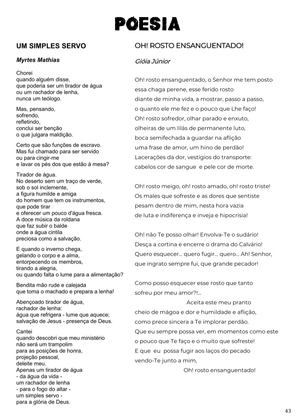 Revista Amplitude n.6 - Revista Cristã de Literatura e Artes — page 43