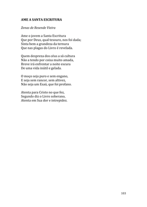 Celebrando as escrituras: Uma coletânea de recursos para vivermos e celebrarmos a Bíblia Sagrada — page 103