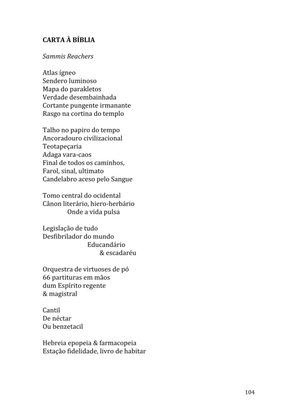 Celebrando as escrituras: Uma coletânea de recursos para vivermos e celebrarmos a Bíblia Sagrada — page 104