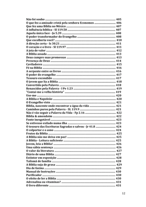 Celebrando as escrituras: Uma coletânea de recursos para vivermos e celebrarmos a Bíblia Sagrada — page 12
