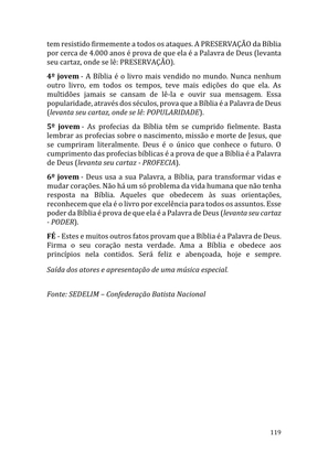 Celebrando as escrituras: Uma coletânea de recursos para vivermos e celebrarmos a Bíblia Sagrada — page 119