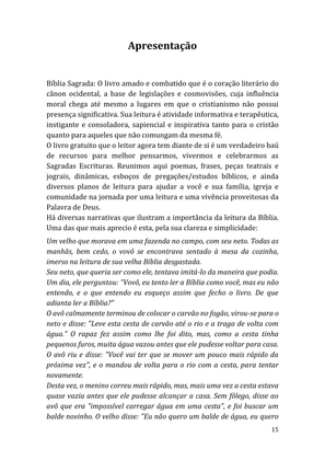 Celebrando as escrituras: Uma coletânea de recursos para vivermos e celebrarmos a Bíblia Sagrada — page 15