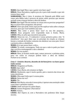 Celebrando as escrituras: Uma coletânea de recursos para vivermos e celebrarmos a Bíblia Sagrada — page 155