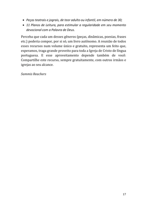 Celebrando as escrituras: Uma coletânea de recursos para vivermos e celebrarmos a Bíblia Sagrada — page 17