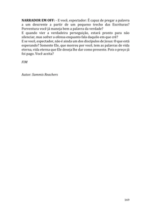 Celebrando as escrituras: Uma coletânea de recursos para vivermos e celebrarmos a Bíblia Sagrada — page 169
