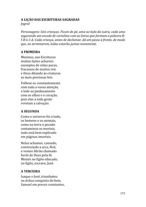 Celebrando as escrituras: Uma coletânea de recursos para vivermos e celebrarmos a Bíblia Sagrada — page 173