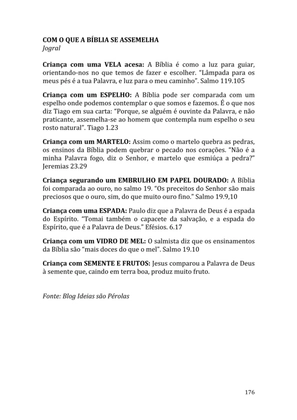 Celebrando as escrituras: Uma coletânea de recursos para vivermos e celebrarmos a Bíblia Sagrada — page 176