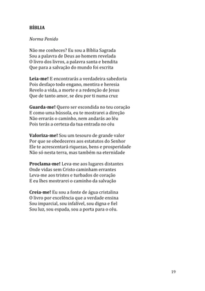 Celebrando as escrituras: Uma coletânea de recursos para vivermos e celebrarmos a Bíblia Sagrada — page 19