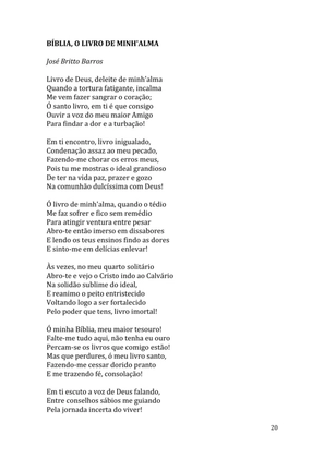 Celebrando as escrituras: Uma coletânea de recursos para vivermos e celebrarmos a Bíblia Sagrada — page 20